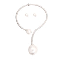 Silver Twisted Choker Pearl Necklace
