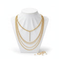 Multi Layer Gold Chain Bar Choker