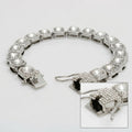 Tennis Silver Cushion Cut Crystal Luxe Bracelet